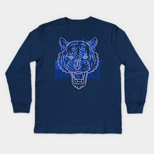 Stay Hungry French Blue Kids Long Sleeve T-Shirt